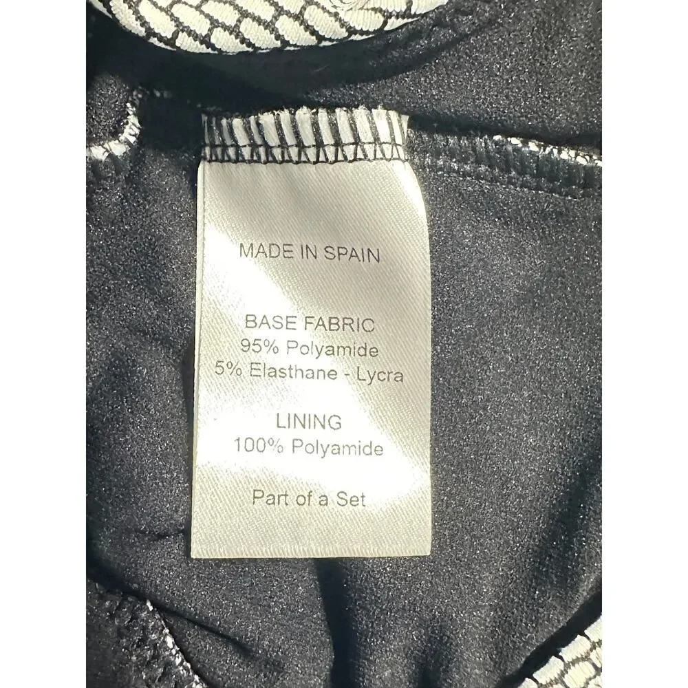 PEZ D'OR Maternity Textured Black & White One Piece Swimsuit Women's XL NWT